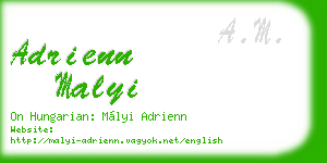 adrienn malyi business card